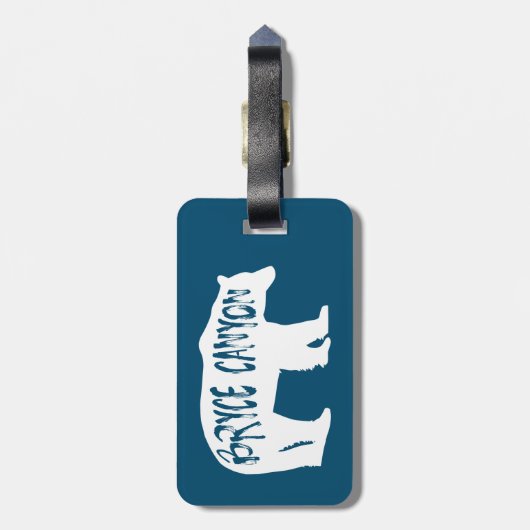 Bryce Canyon Nationalpark Bear Gepäckanhänger (Rückseite vertikal)