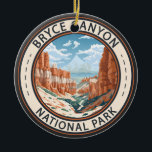 Bryce Canyon Nationalpark California Keramik Ornament<br><div class="desc">Bryce Canyon Vektorgrafik Design. Der Park ist ein weitläufiges Reservat im Süden Utah,  bekannt für die krummfarbenen Hoodoos,  die aus spitzenförmigen Felsformationen bestehen.</div>
