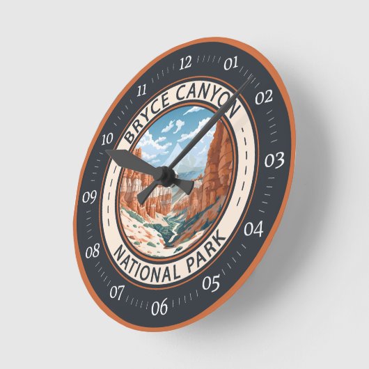 Bryce Canyon Nationalpark California Runde Wanduhr (Winkel)