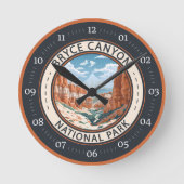 Bryce Canyon Nationalpark California Runde Wanduhr (Vorderseite)