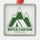 Bryce Canyon Nationalpark Camping Ornament Aus Metall (Vorne)