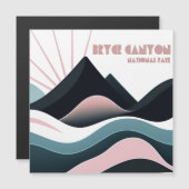 Bryce Canyon Nationalpark Colored Hills Magnetkarte (Vorne/Hinten)