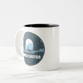 Bryce Canyon Nationalpark Deer Zweifarbige Tasse (Vorderseite Links)