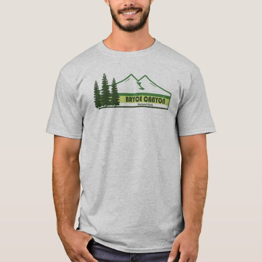 Bryce Canyon Nationalpark Grüne Streifen T-Shirt (Vorderseite)