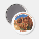 Bryce Canyon Nationalpark hoodoos utah Vintag Magnet (Vorderseite/Rückseite)