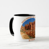 Bryce Canyon Nationalpark hoodoos utah Vintag Tasse (Vorderseite Links)