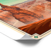 Bryce Canyon Nationalpark Litho Artwork Poster (Ecke)