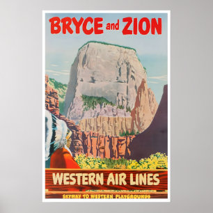 Bryce Canyon Nationalpark Poster Zion Kunst Wester
