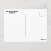 Bryce Canyon Nationalpark Postkarte (Rückseite)