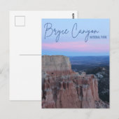 Bryce Canyon Nationalpark Postkarte (Vorne/Hinten)