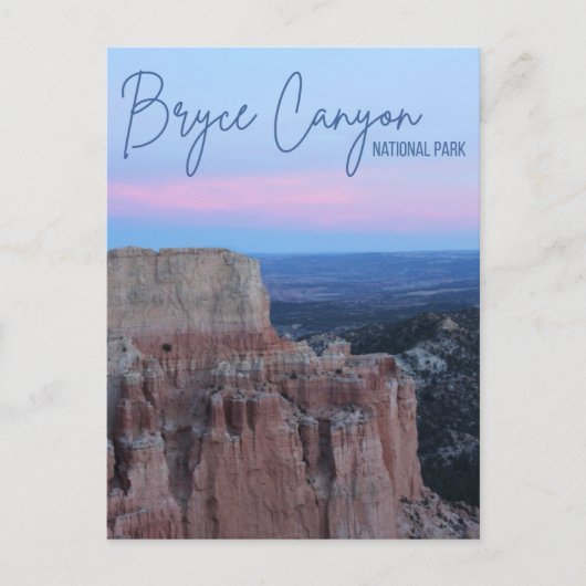 Bryce Canyon Nationalpark Postkarte (Vorderseite)