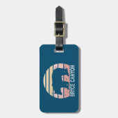 Bryce Canyon Nationalpark Retro Bear Gepäckanhänger (Vorderseite vertikal)