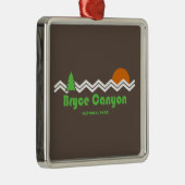 Bryce Canyon Nationalpark Retro Ornament Aus Metall (Rechts)