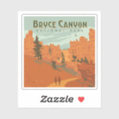 Bryce Canyon Nationalpark Rock Formationen Aufkleber (Blatt)