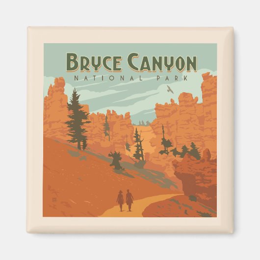 Bryce Canyon Nationalpark Rock Formationen Magnet (Vorne)