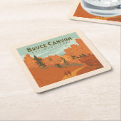 Bryce Canyon Nationalpark Rock Formationen Rechteckiger Pappuntersetzer (angewinkelt)