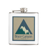 Bryce Canyon Nationalpark Rustic Flachmann (Vorderseite)