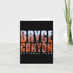 Bryce Canyon Nationalpark-souvenir Geschenk-Campin Karte