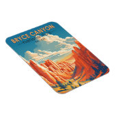Bryce Canyon Nationalpark Travel Art Vintag Magnet (Rechte Seite)