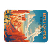 Bryce Canyon Nationalpark Travel Art Vintag Magnet (Horizontal)