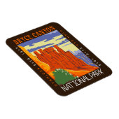 Bryce Canyon Nationalpark Utah Distressed Magnet (Rechte Seite)