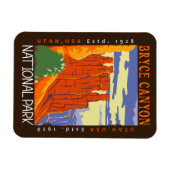 Bryce Canyon Nationalpark Utah Distressed Magnet (Horizontal)