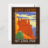 Bryce Canyon Nationalpark Utah Distressed Postkarte (Vorne/Hinten)