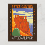 Bryce Canyon Nationalpark Utah Distressed Postkarte (Vorderseite)