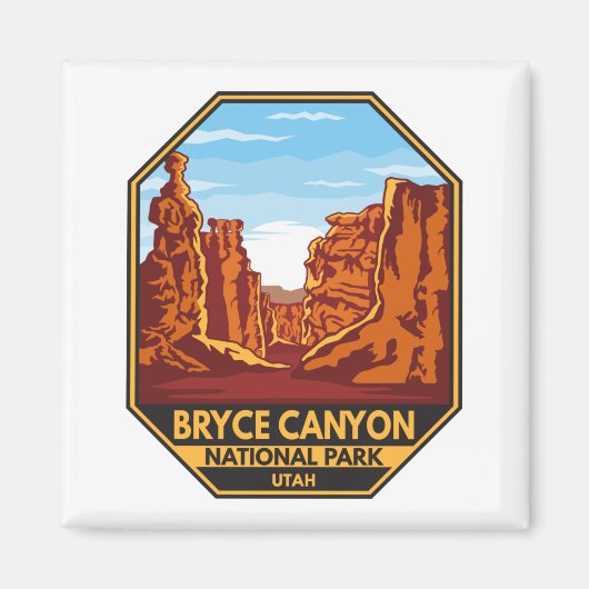 Bryce Canyon Nationalpark Utah Emblem Magnet (Vorne)