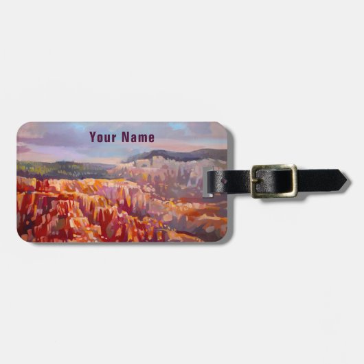 Bryce Canyon Nationalpark Utah Gepäckanhänger (Vorderseite horizontal)