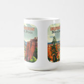 Bryce Canyon Nationalpark Utah Hoodoo Retro Kaffeetasse (Mittel)