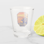 Bryce Canyon Nationalpark Utah Inspiration Point Schnapsglas (Rückseite)