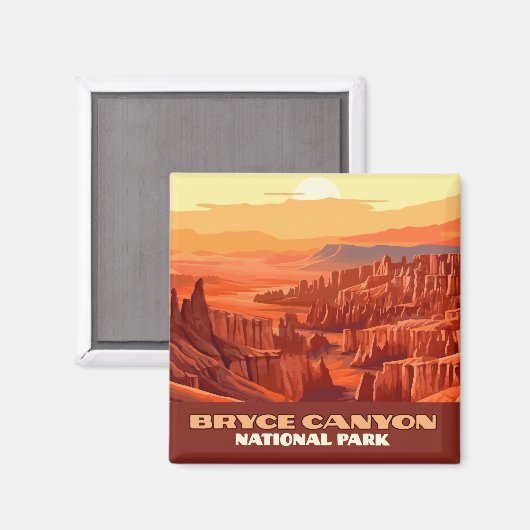 Bryce Canyon Nationalpark Utah Magnet (Vorderseite/Rückseite)