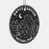 Bryce Canyon Nationalpark Utah Monoline Keramik Ornament (Rechts)