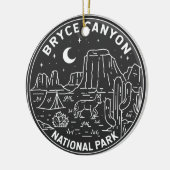 Bryce Canyon Nationalpark Utah Monoline Keramik Ornament (Links)