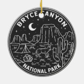 Bryce Canyon Nationalpark Utah Monoline Keramik Ornament (Hinten)