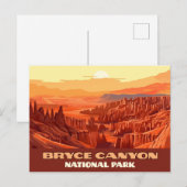 Bryce Canyon Nationalpark Utah Postkarte (Vorne/Hinten)