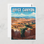 Bryce Canyon Nationalpark Utah Postkarte (Vorne/Hinten)