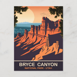 Bryce Canyon, Nationalpark, Utah, Reise Postkarte