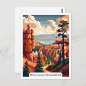 Bryce Canyon Nationalpark, Utah Travel Vintag Postkarte (Vorne/Hinten)