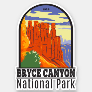 Bryce Canyon Nationalpark Utah Vintag Aufkleber