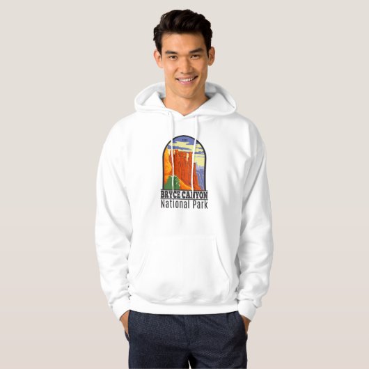Bryce Canyon Nationalpark Utah Vintag Hoodie (Vorne ganz)