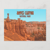 Bryce Canyon Nationalpark Utah Vintag Postkarte (Vorderseite)