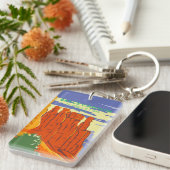 Bryce Canyon Nationalpark Utah Vintag Schlüsselanhänger (Vorderseite rechts)