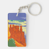 Bryce Canyon Nationalpark Utah Vintag Schlüsselanhänger (Rückseite)