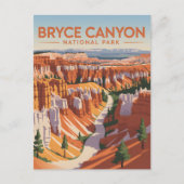 Bryce Canyon Nationalpark Utah Vintag US Travel Postkarte (Vorderseite)