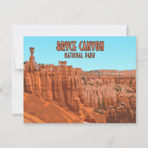 Bryce Canyon Nationalpark Utah Vintage-Flatcard