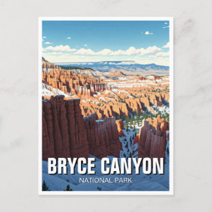 Bryce Canyon Nationalpark Utah Winter Postkarte