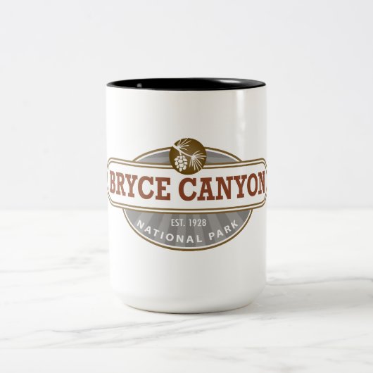 Bryce Canyon Nationalpark Utah Zweifarbige Tasse (Mittel)