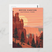 Bryce Canyon Nationalpark Vintag USA Postkarte (Vorne/Hinten)